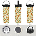 Graphic Floral 20oz Tea Tumbler with Carry Handle