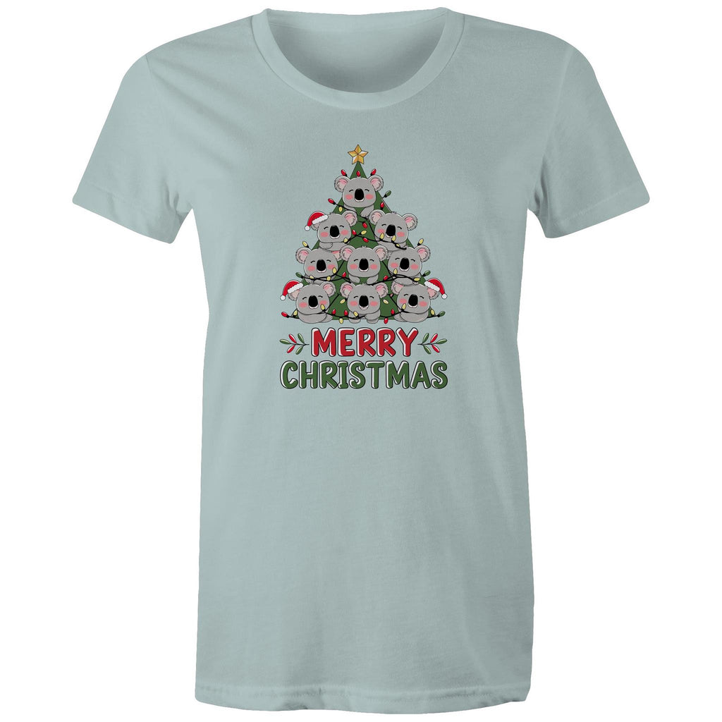 Koala Christmas Tree - Womens T-shirt