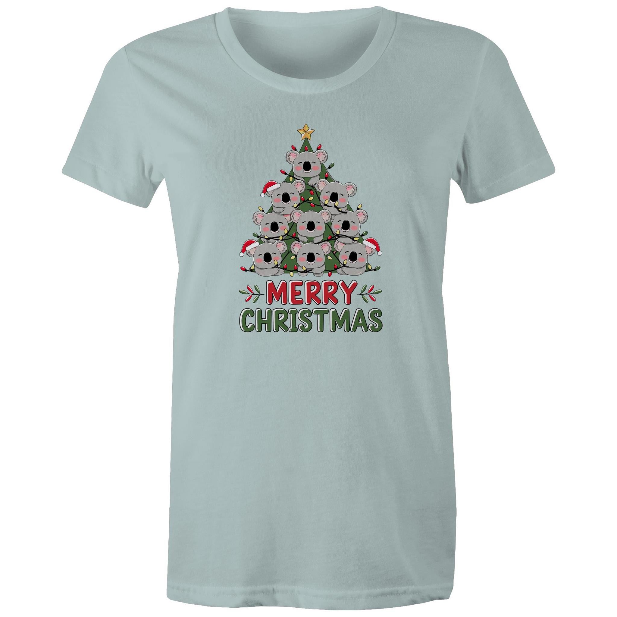 Koala Christmas Tree - Womens T-shirt