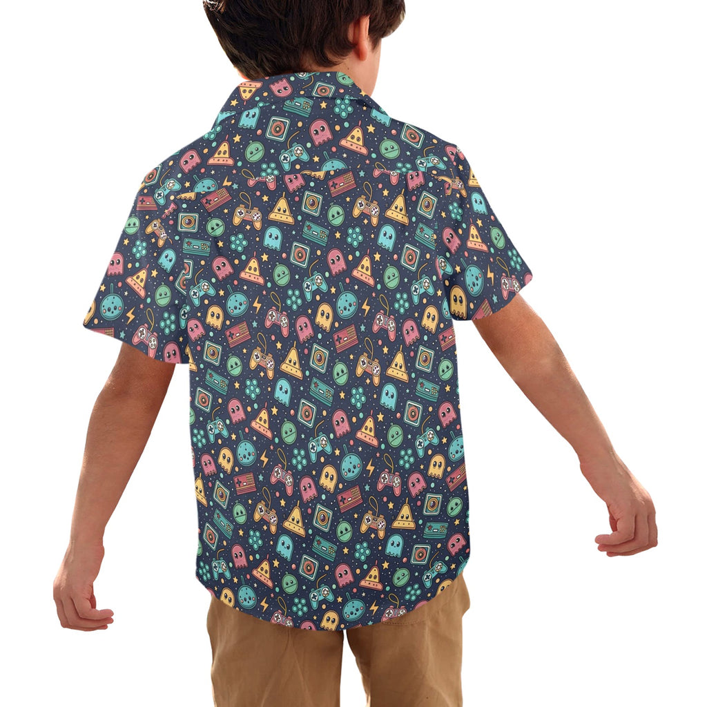 Video Game Junior Kids Hawaiian Shirt