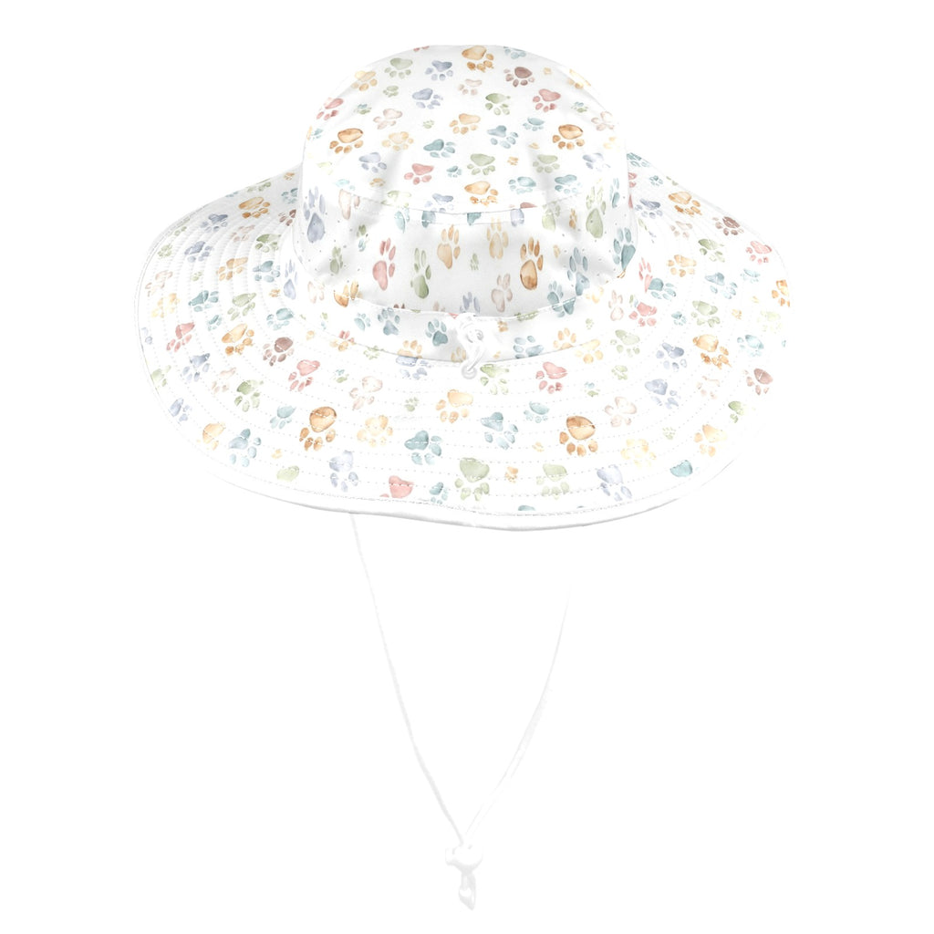 Paw Print Wide Brim Bucket Hat Wide Brim Bucket Hat animal Printed Offshore