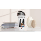 Dad, The Original Superhero - White 15oz Stainless Steel Travel Mug Travel Mug comic Dad Globally Fulfilled