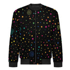Stars And Swirls Men's Casual Zip‑Up Bomber Jacket