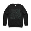 Lots And Lots Of Cats AS Colour Stencil Crew Sweatshirt