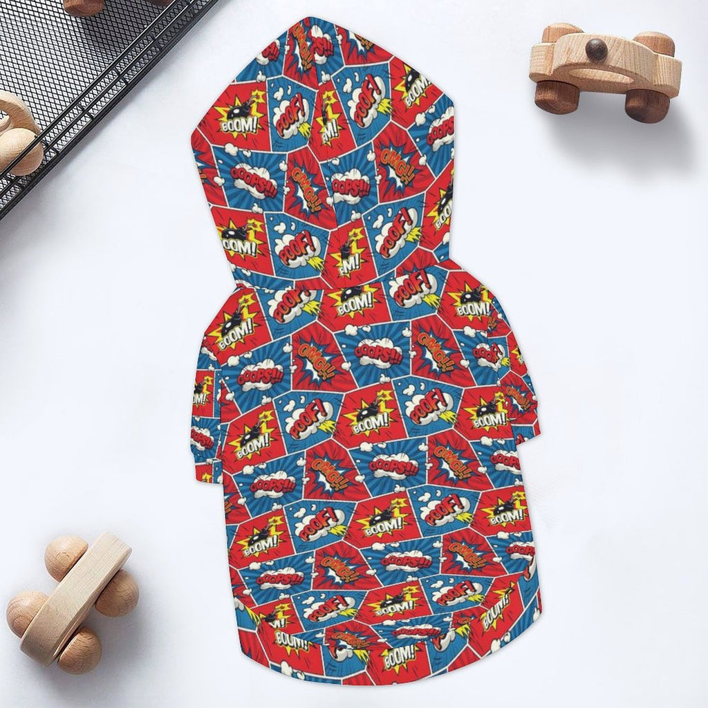 Comic Book Pet Hoodie (Large Size)