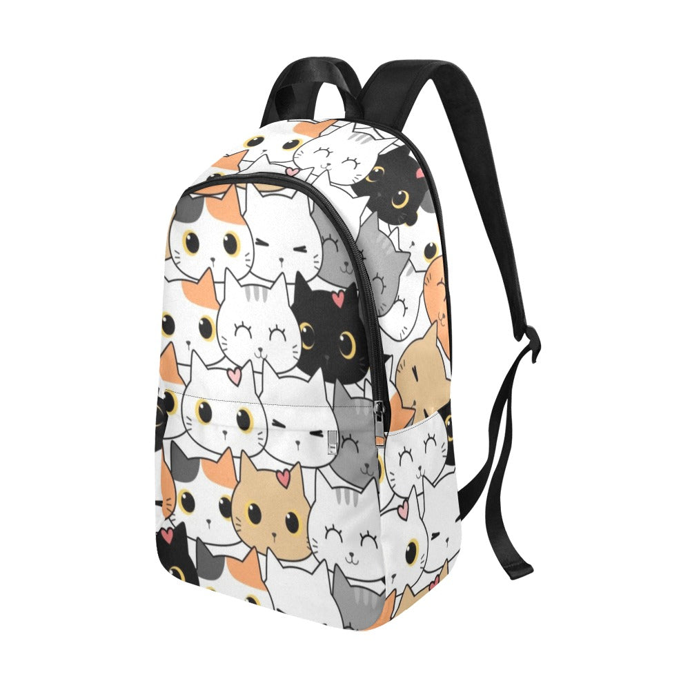 Cute Cartoon Cats - Fabric Backpack