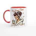 Personalised My Alone Time Is For Everyone's Safety 11oz Ceramic Mug Ceramic Red Personalised 11oz Mug Globally Fulfilled