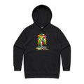 Melting Cube Women's AS Colour Hoodie Black Womens Hoodie Games Printed In Australia