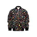 Quavers, Music Notes Kids Bomber Jacket XL Kids Bomber Jacket Music Printed Offshore