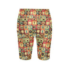 Retro Life Women's Bike Shorts With Side Pockets Women's Bike Shorts Printed Offshore Retro