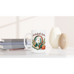 Audiobook Girlie - White 15oz Ceramic Mug 15oz Mug Globally Fulfilled Reading
