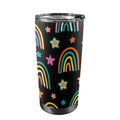 Rainbows - 20oz Mobile Tumbler with Lid (Black Lock) One Size 20oz Travel Mug Printed Offshore