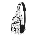 Black And White Dogs - Chest Bag