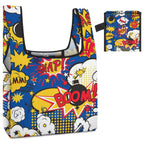 Comic Book Blue - Collapsible Shopping Bag