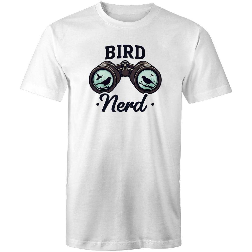 Bird Nerd - Mens T-Shirt White Mens T-shirt animal Printed In Australia