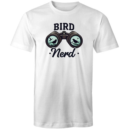 Bird Nerd - Mens T-Shirt White Mens T-shirt animal Printed In Australia