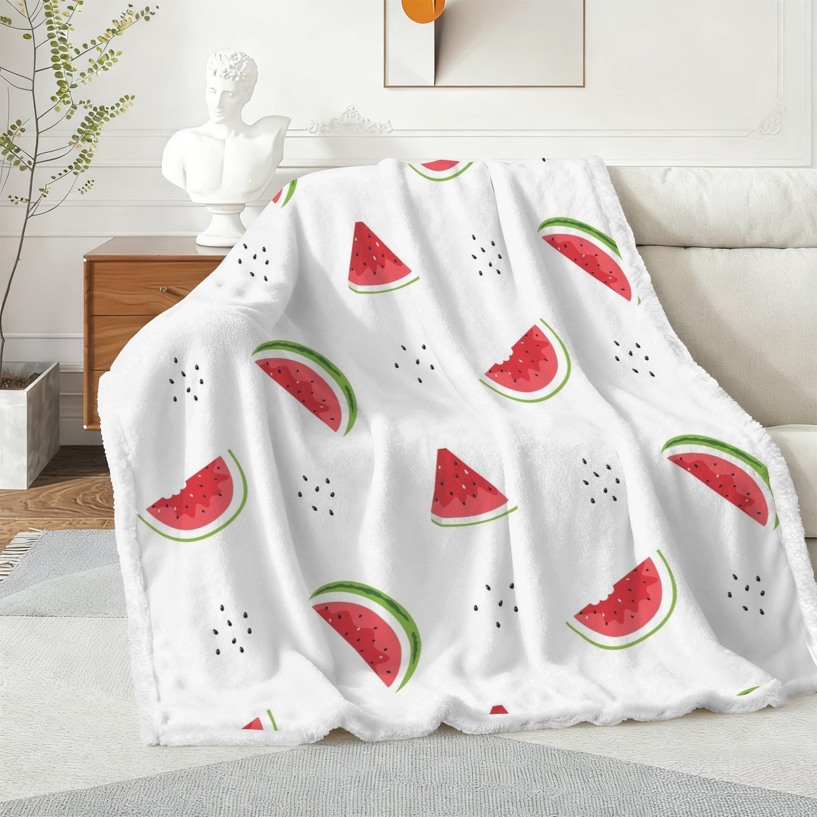 Watermelon - Double-Layer Fleece Blanket 51"x59"