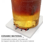 Dad, The Original Superhero - Ceramic Coasters (Square) Ceramic Coasters Dad Printed Offshore