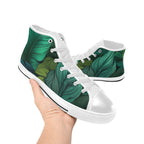 Tropical Leaves - Women's High Top Canvas Shoes