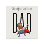 Dad, The Original Superhero - Ceramic Coasters (Square) Ceramic Coasters Dad Printed Offshore