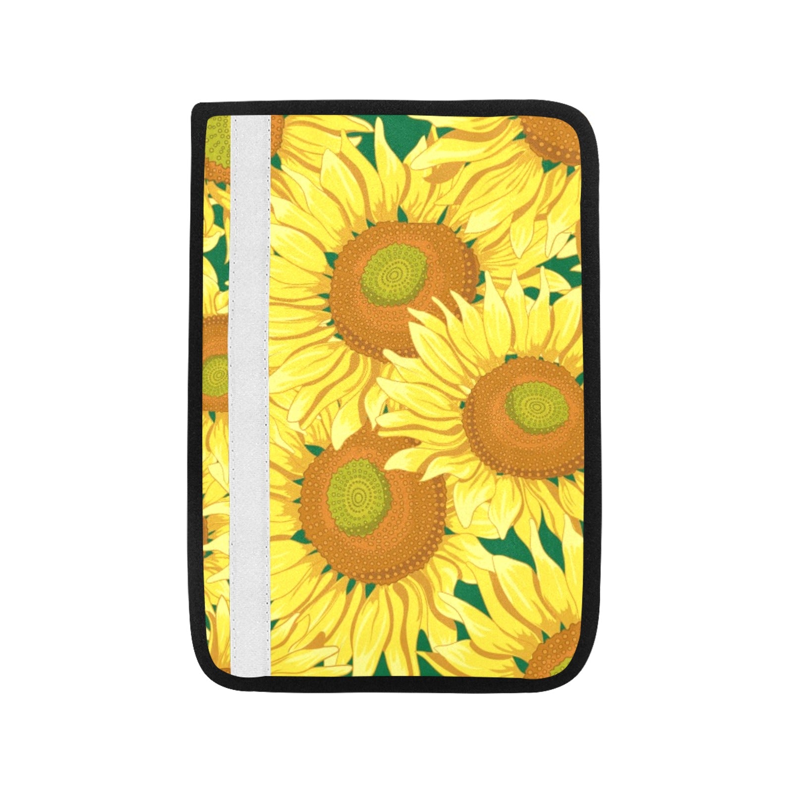 Sunflowers Car Seat Belt Cover 7''x10'' (Pack of 2) Car Seat Belt Cover 7x10 (Pack of 2) Plants Printed Offshore