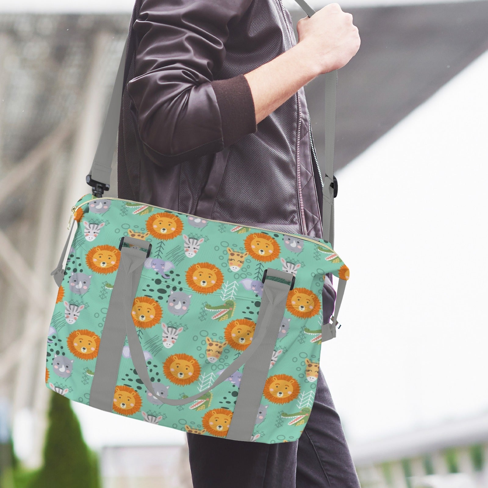 Safari Animals Duffle Bag-Simple (Model 1715) Duffle Bag-Simple (1715)