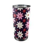 Pink Daisy - 20oz Mobile Tumbler with Lid (Black Lock)