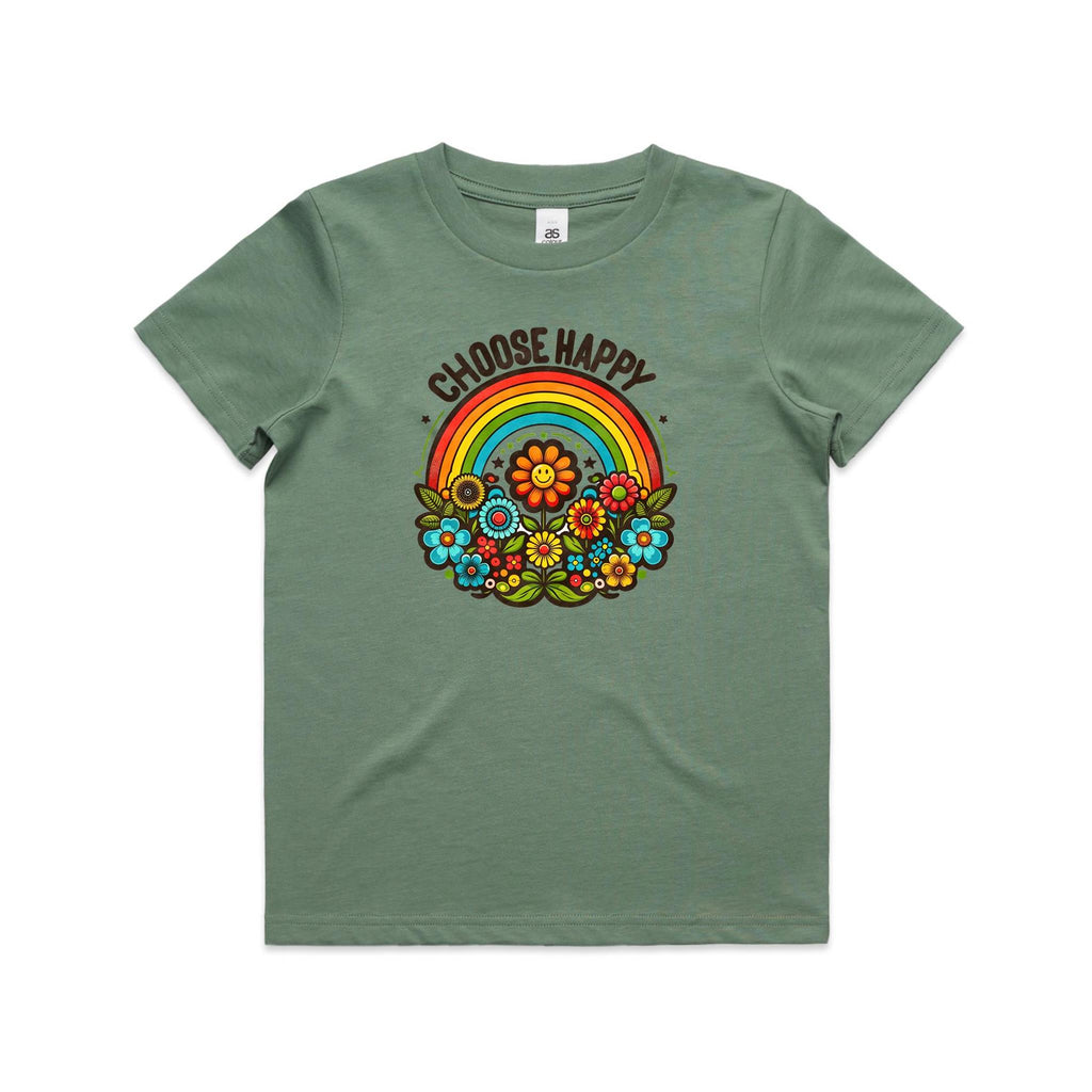 Choose Happy - Kids Youth Staple Tee