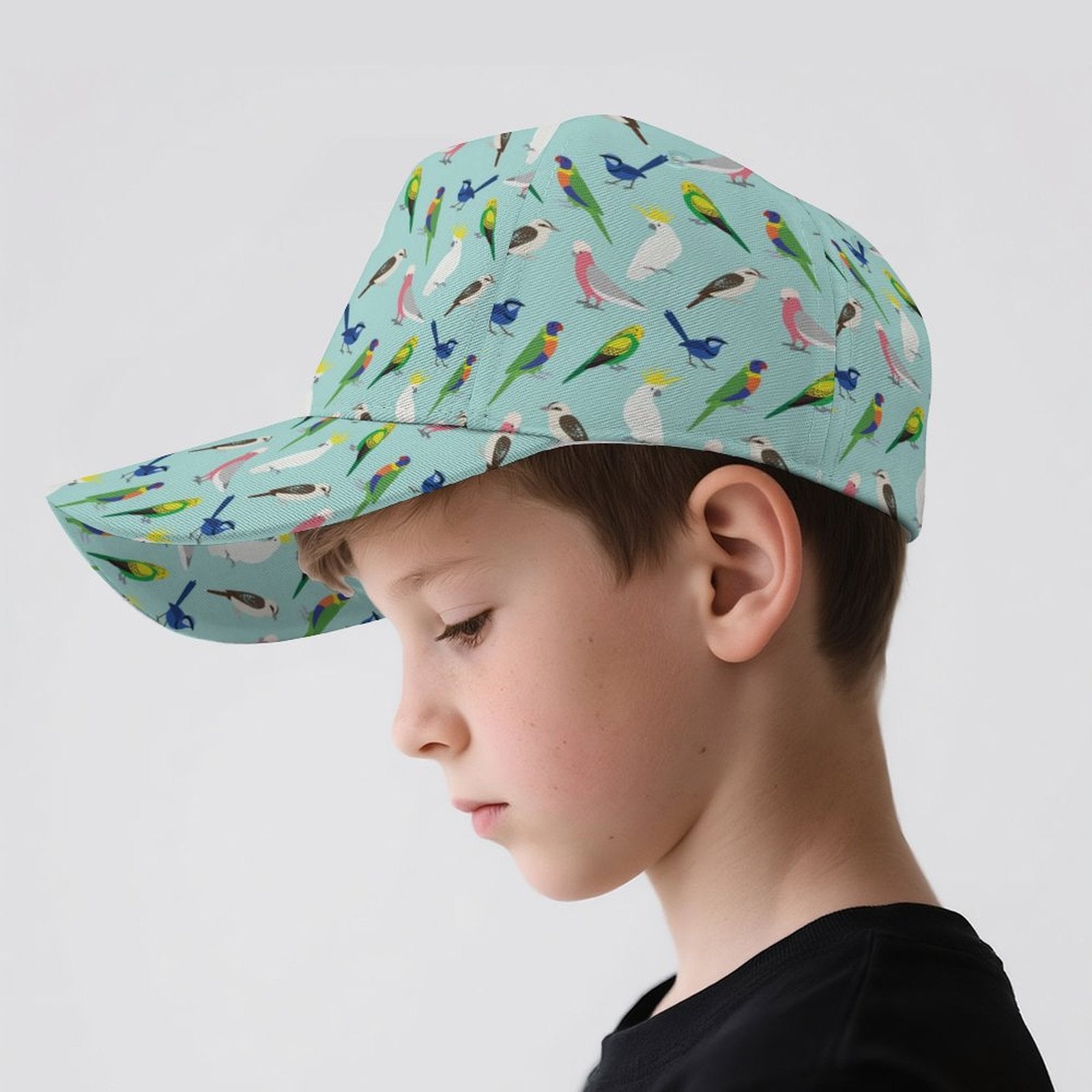 Australian Birds Kids Baseball Cap Kids Baseball Hat animal Australia Birds Printed Offshore