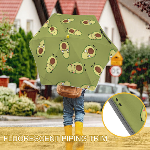 Avocado Characters Kids Safe Round Corner Umbrella Kids Safe Round Corner Umbrella Food Printed Offshore