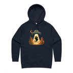 Black Cat Alien UFO Abduction Women's AS Colour Hoodie