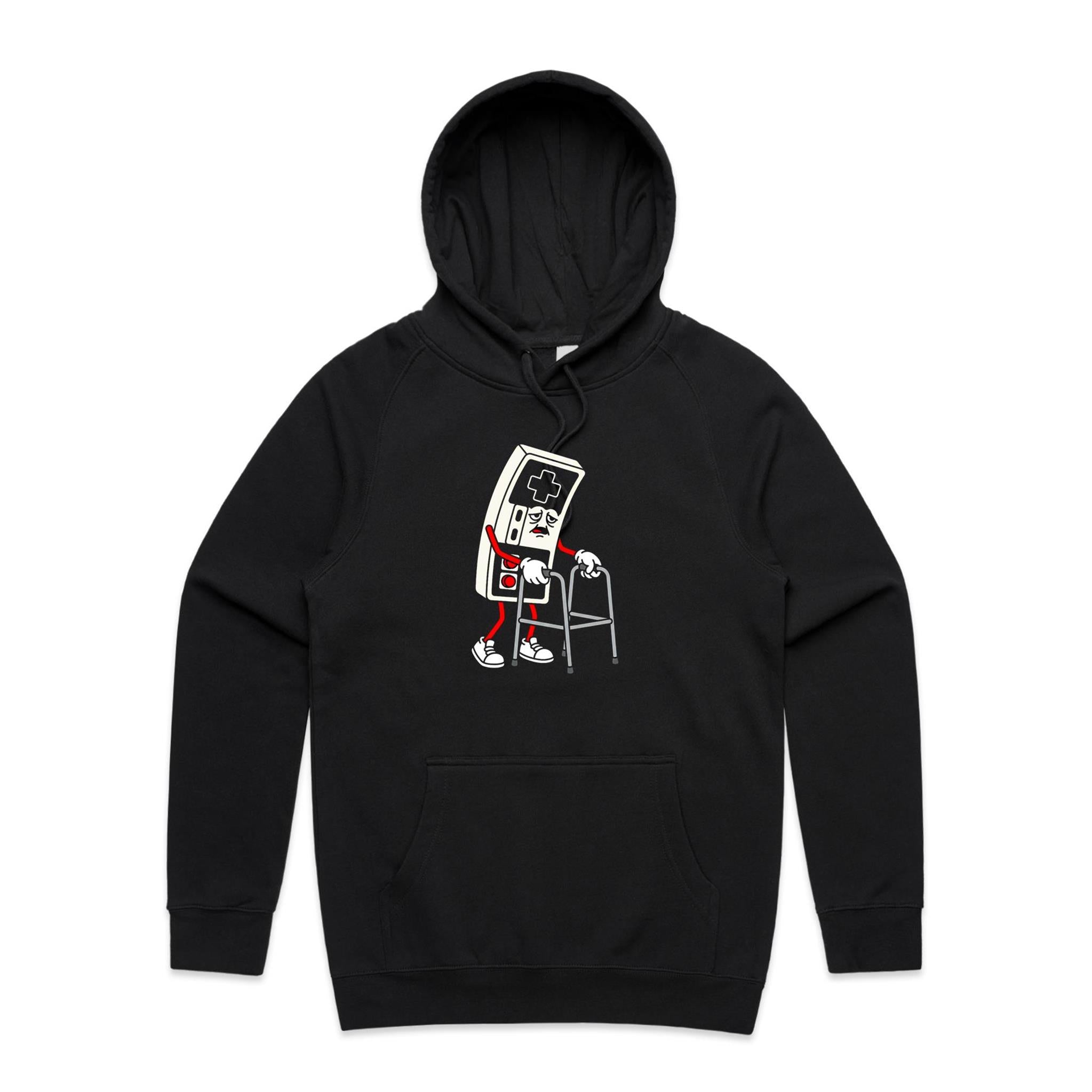 Retro Gamer Men's AS Colour Hoodie Black Mens Hoodie Games Printed In Australia