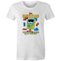 Fun Begins With The Press OF A Button, Game Women's AS Colour T-shirt White Womens T-shirt Games Printed In Australia