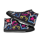 Floral In The Abstract - Men's High Top Canvas Shoes