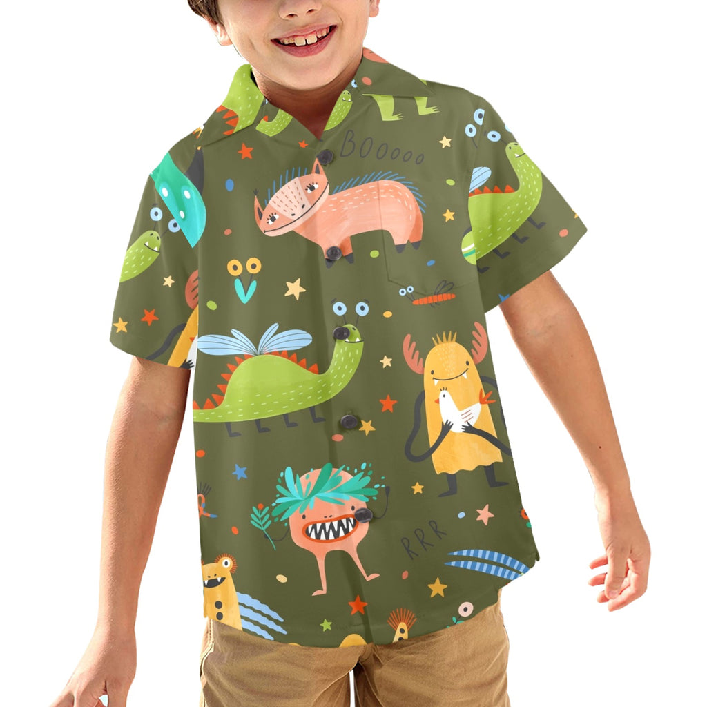 Monsters - Junior Kids Hawaiian Shirt