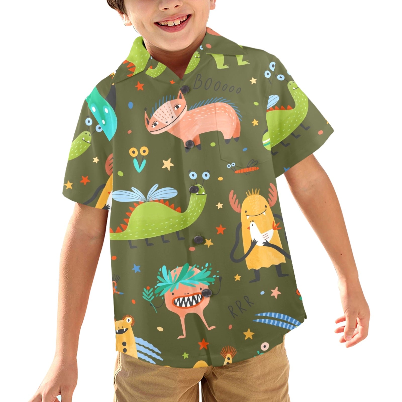 Monsters - Junior Kids Hawaiian Shirt