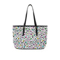 Animal Print In Colour - Leather Tote Bag-Large