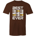 Piano Keyboard, Best Dad Ever Men's AS Colour T-Shirt Dark Chocolate Mens T-shirt Dad Music Printed In Australia