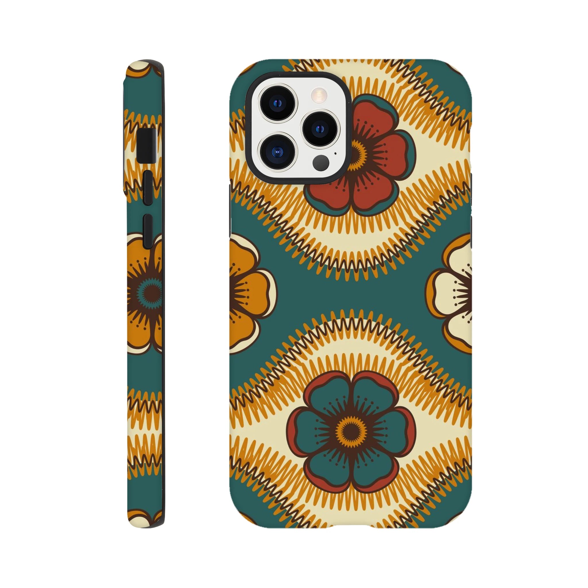 Vintage Floral - Apple iPhone Tough case iPhone 12 Pro iPhone Tough Case Globally Fulfilled Retro
