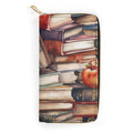 Watercolour Books - PU Leather Wallet white 19.7x10.5cm Zippered Wallet / Purse Printed Offshore