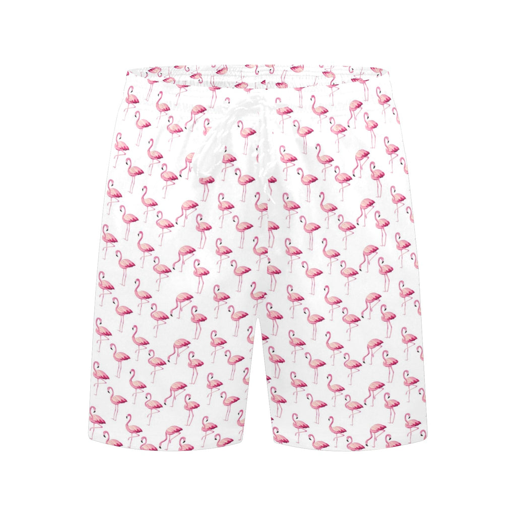 Flamingos Men's Mid-Length Beach Shorts Men's Mid-Length Beach Shorts animal Printed Offshore