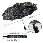Equations In Green And Pink - Semi-Automatic Foldable Umbrella (Model U12) Semi-Automatic Foldable Umbrella (U12)