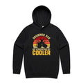 Drummer Dad, Like A Regular Dad But Cooler Men's AS Colour Hoodie Black Mens Hoodie Dad Music Printed In Australia