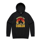 Drummer Dad, Like A Regular Dad But Cooler Men's AS Colour Hoodie Black Mens Hoodie Dad Music Printed In Australia