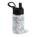 Mermaid World 12oz Kids Water Bottle with Straw Lid