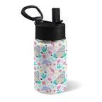 Mermaid World 12oz Kids Water Bottle with Straw Lid