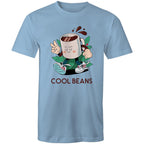 Cool Beans, Coffee - Mens T-Shirt Carolina Blue Mens T-shirt Coffee Printed In Australia