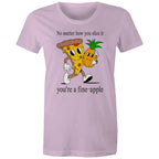 Pineapple Pizza - Womens T-shirt Lavender Womens T-shirt Food Printed In Australia