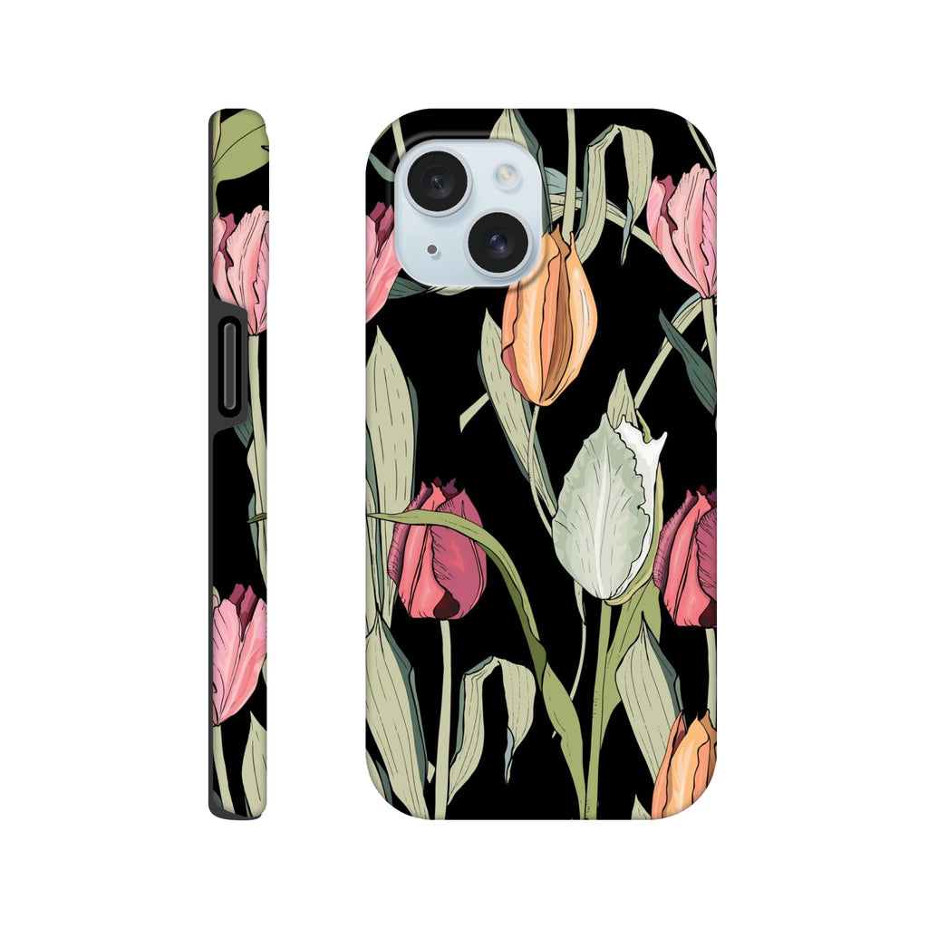 Tulips Apple iPhone Tough case iPhone 15 iPhone Tough Case Globally Fulfilled Plants