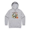 Audiobook Girlie Women's AS Colour Hoodie Grey Marle Womens Hoodie Printed In Australia Reading